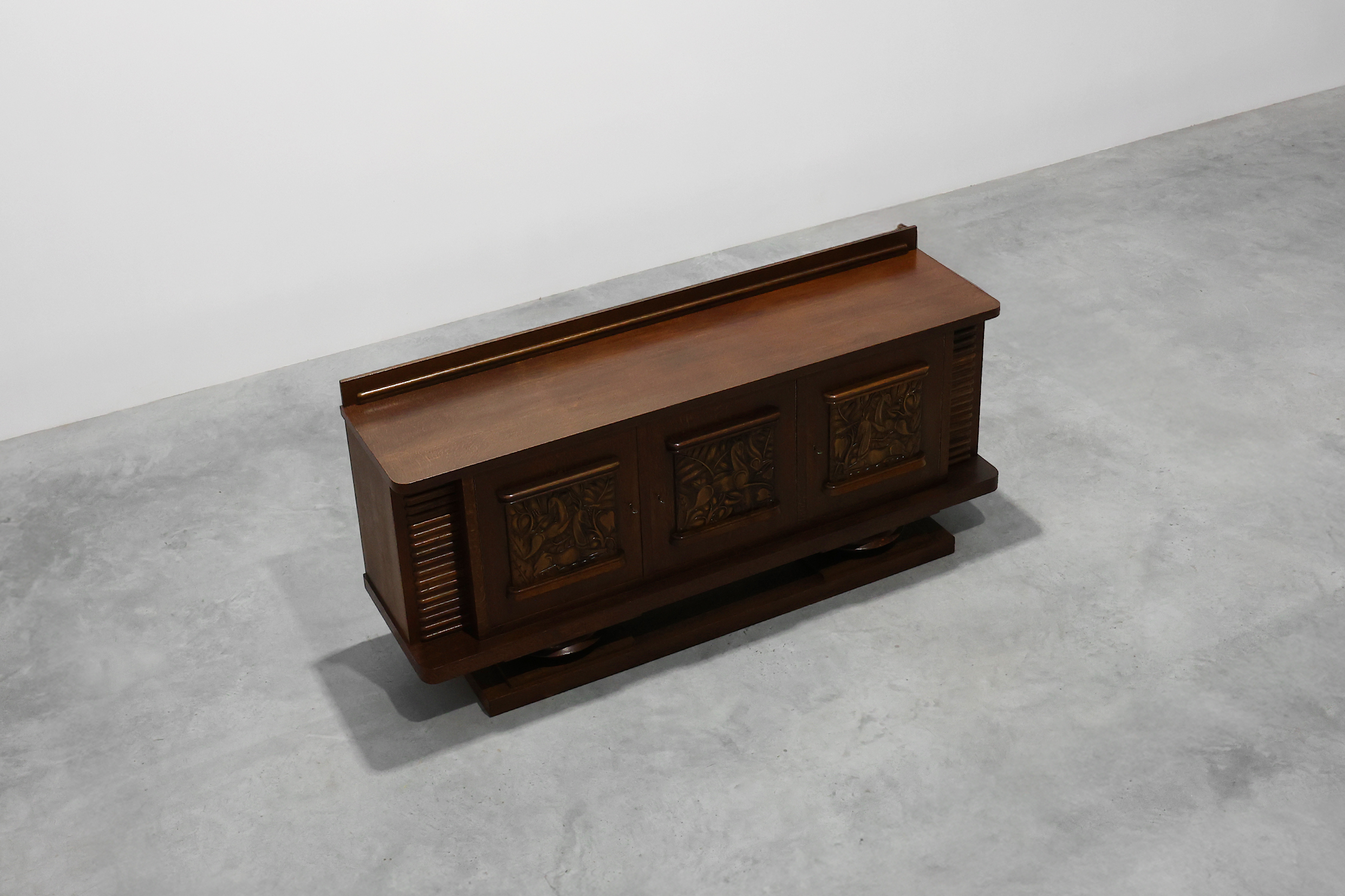 French Art Deco Oak Sideboard by Jacques Klein, circa 1925thumbnail